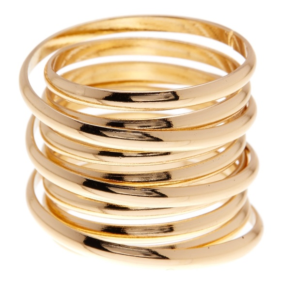 Banana Republic Jewelry - Banana Republic Wide Spiral Barrel Ring 6 NWT 45